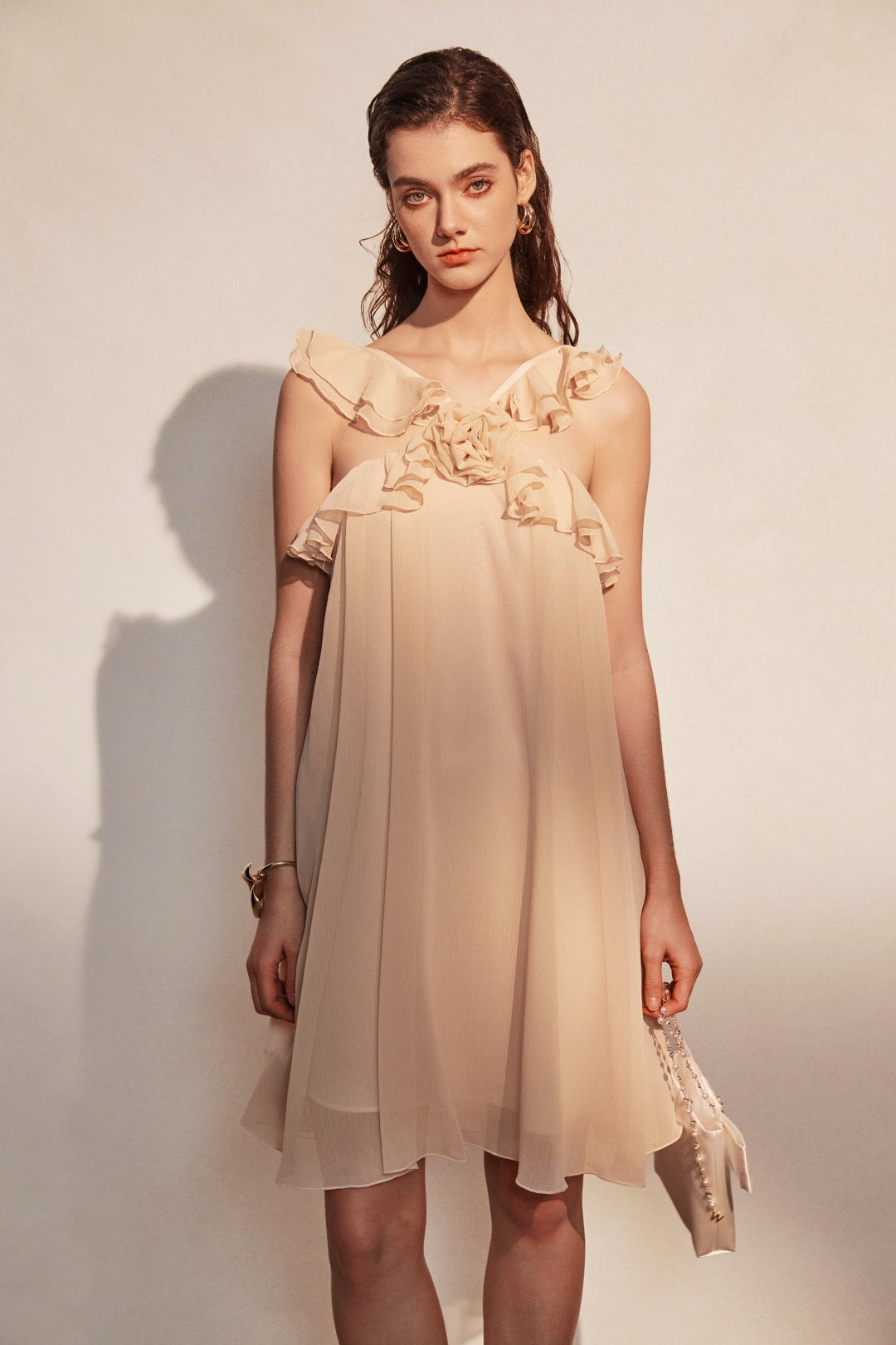 KINGWEN | Chiffon Slip Dress (2 Color)