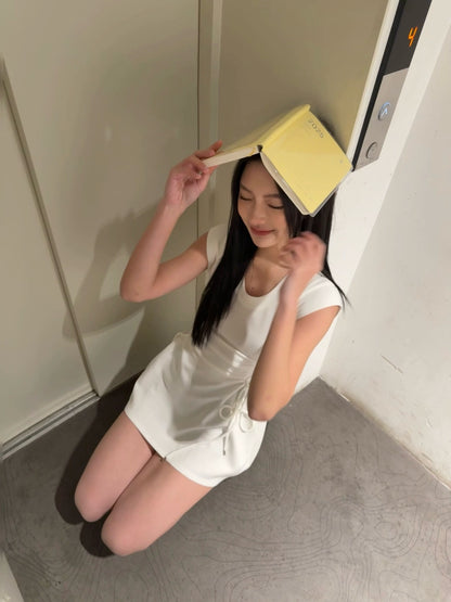 KINGWEN | White A-Line Dress