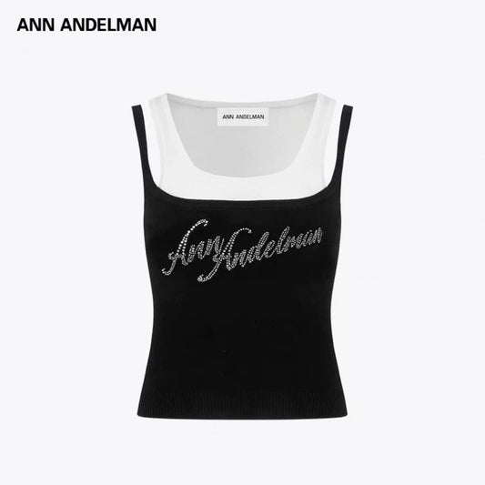 ANN ANDELMAN | Layered Knit Tank Top