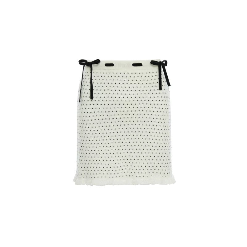 ROCHA ROMA | French Dots Knit Set (Cardigan+Tank Top+Skirt)