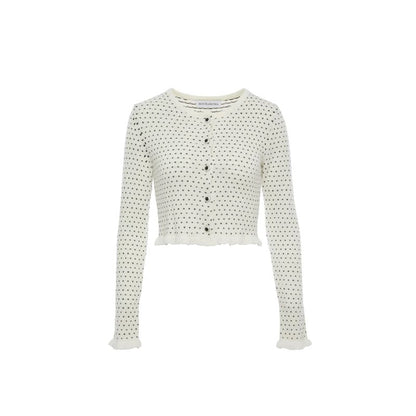 ROCHA ROMA | French Dots Knit Set (Cardigan+Tank Top+Skirt)