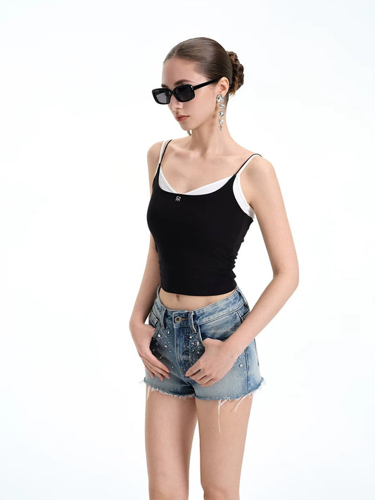 ROCHA ROMA | Contrast Layered Cami Top (2 Color)