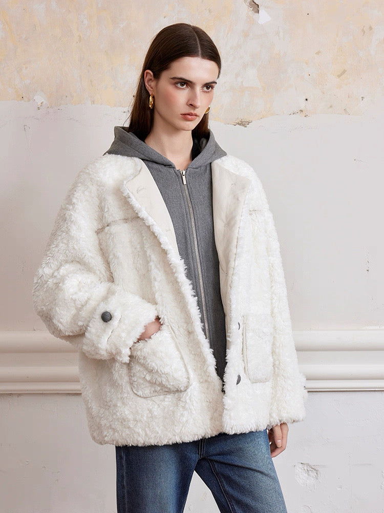 ROCHAROMMA | Detachable Teddy Patch Puffer Jacket