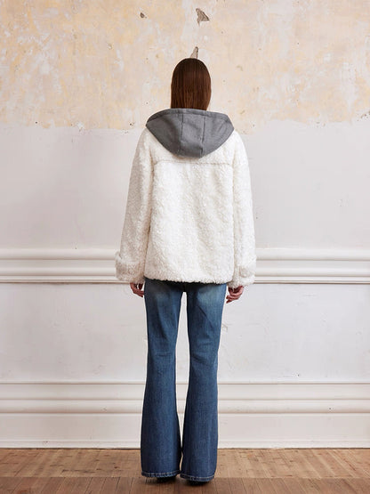 ROCHAROMMA | Detachable Teddy Patch Puffer Jacket