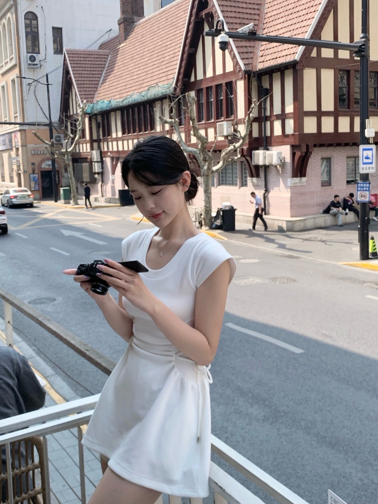 KINGWEN | White A-Line Dress