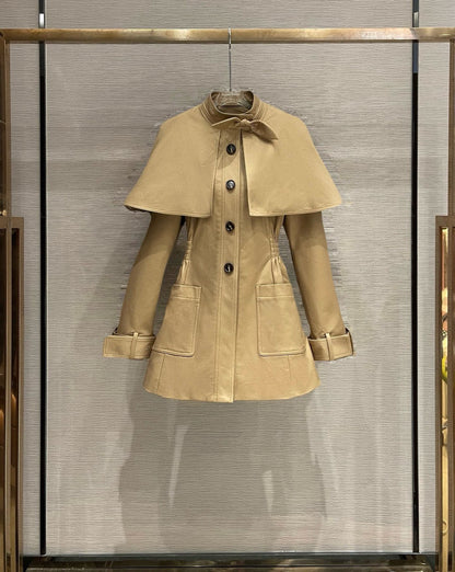 Maison Wester | British-Style Cape Trench Coat